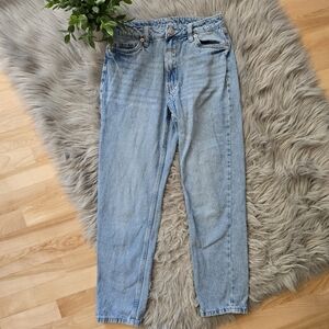 Aeropostale Light Wash Mom Jean Short Length